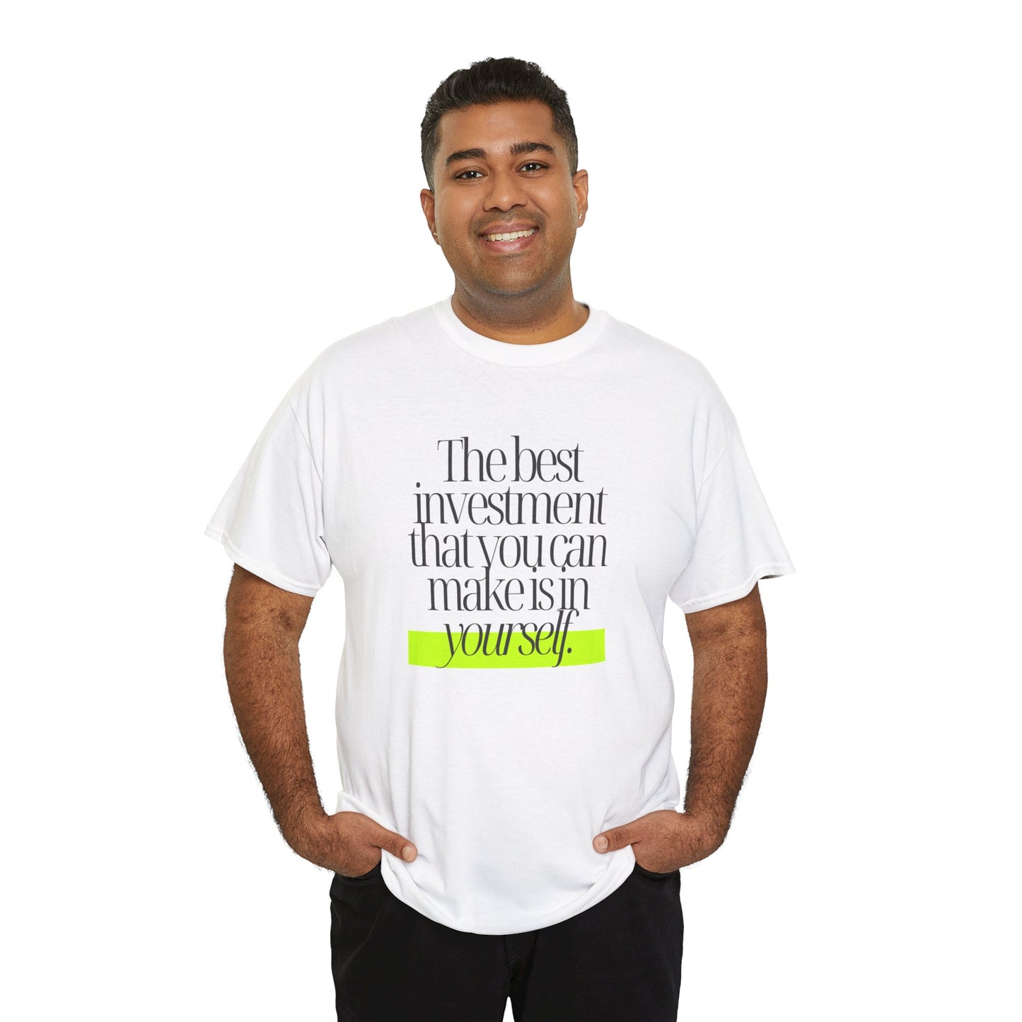 The best investment is yourself - Vintage Aesthetic Outfit Pullover, Oversized Boho Tshirt 05