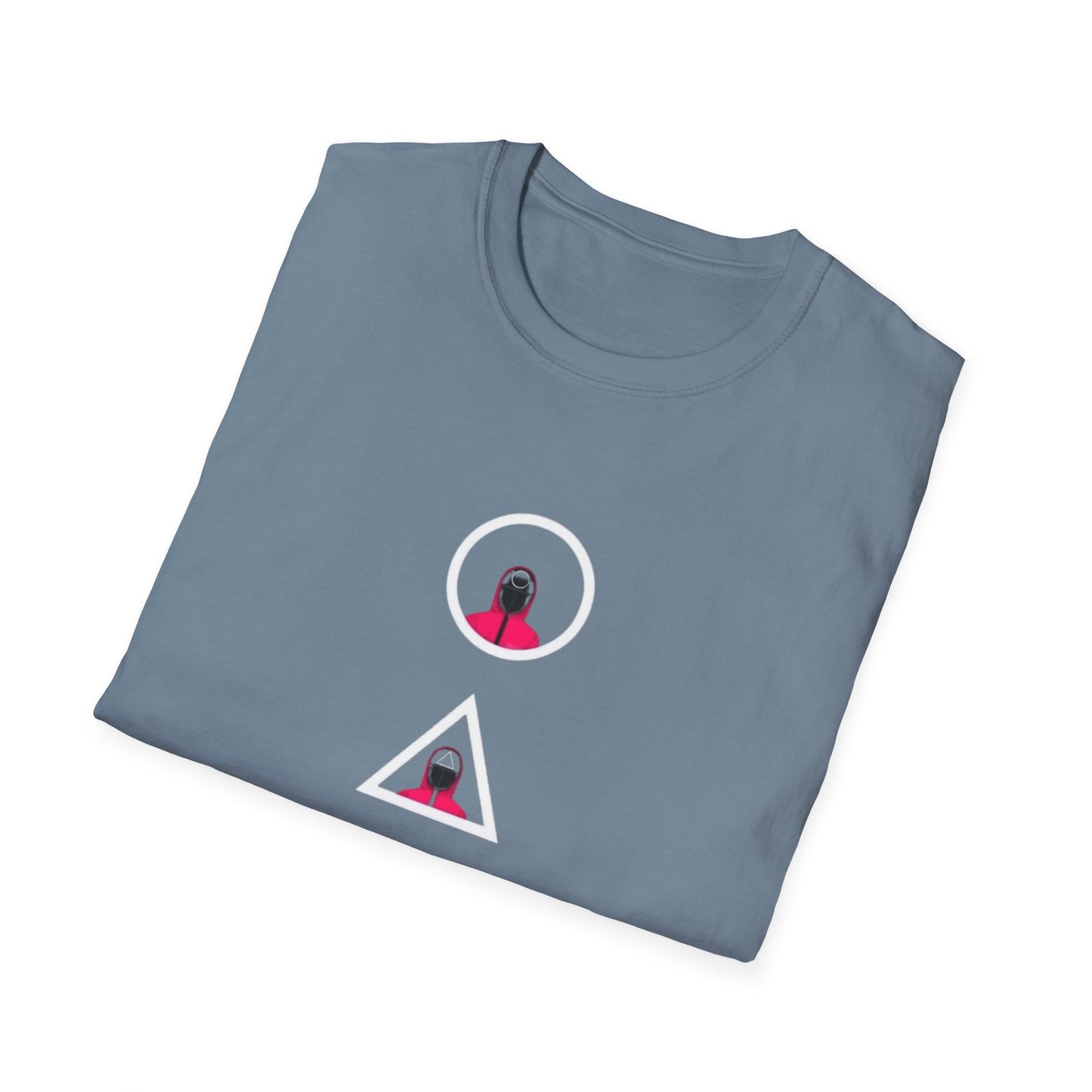 Unisex Softstyle T-Shirt - Eco-Friendly 100% Cotton Minimalist Graphic Tee front view.