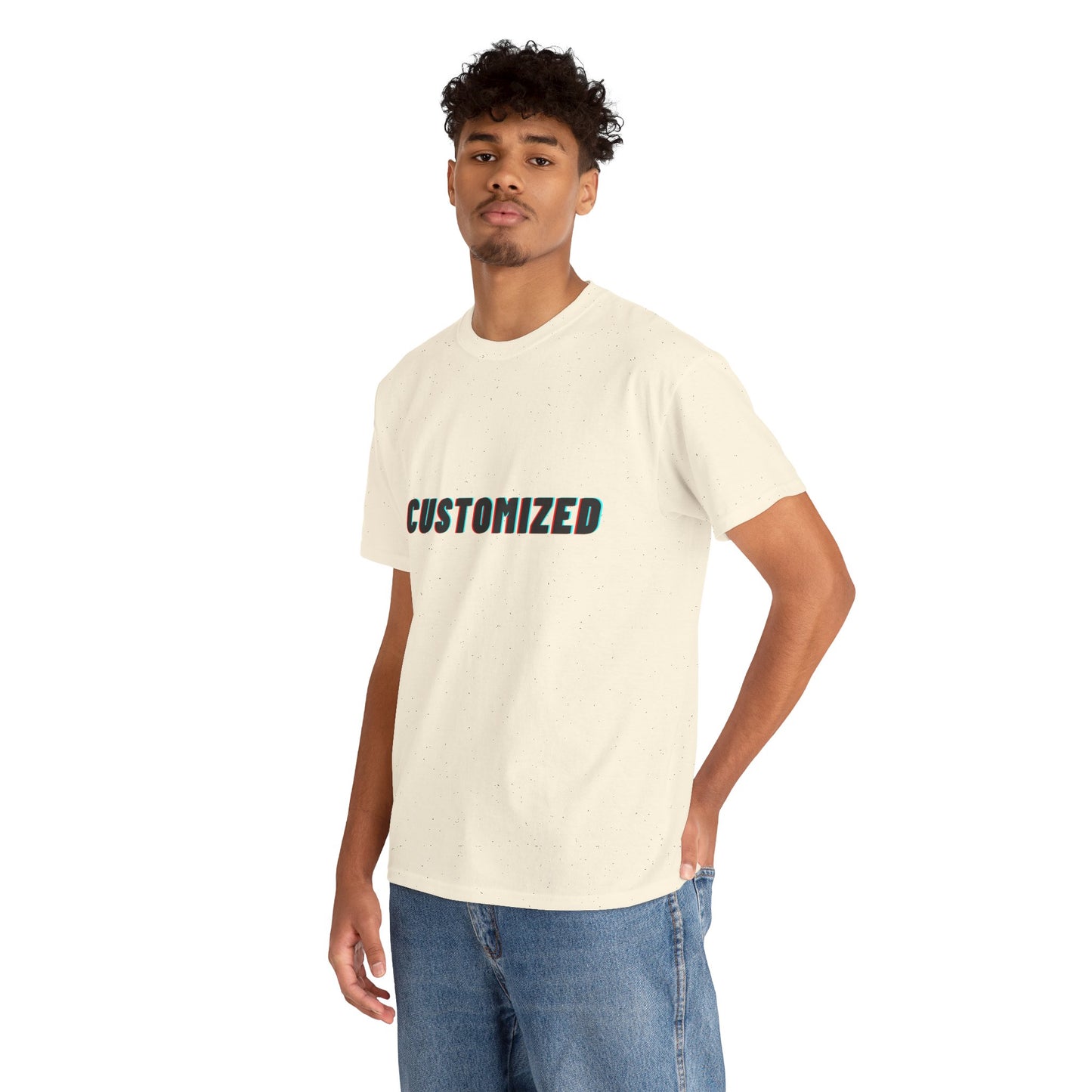 Eco-friendly Personalized Unisex Heavy Cotton Tee, perfect for casual outings and everyday wear.