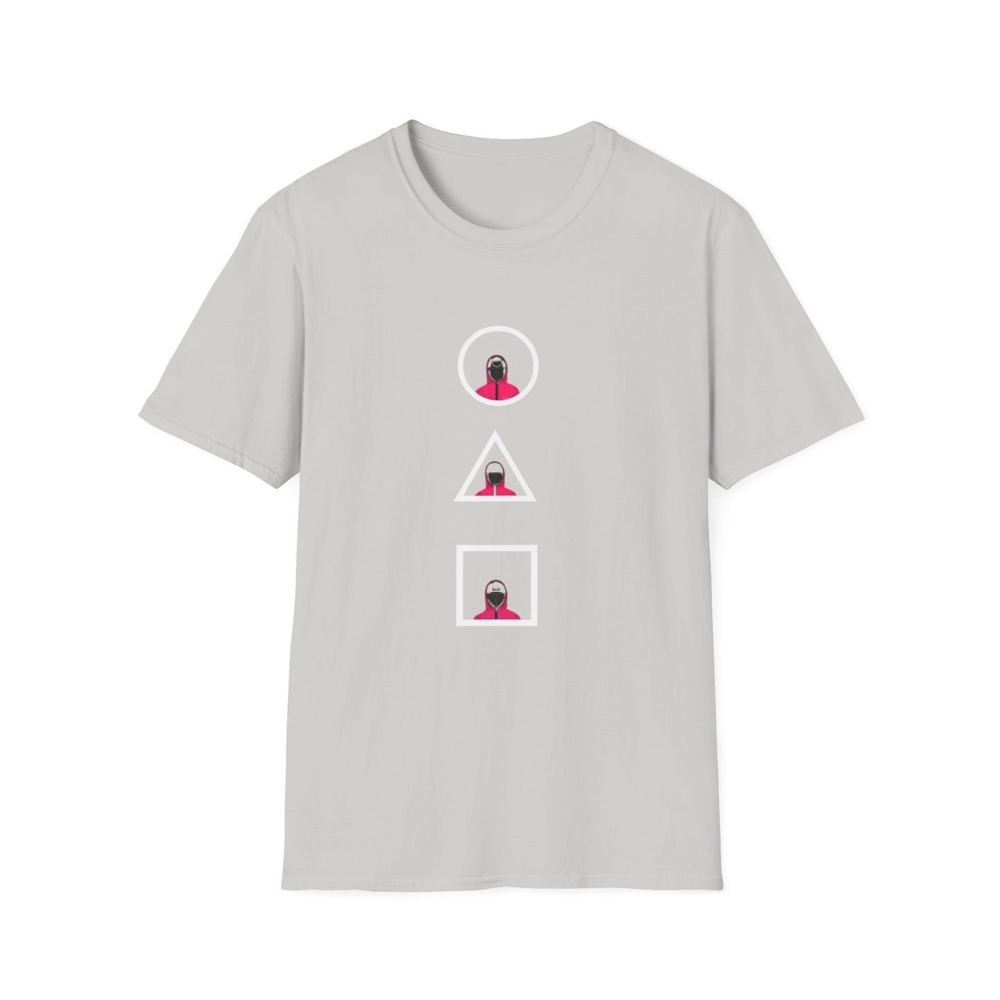 Unisex Softstyle T-Shirt - Eco-Friendly 100% Cotton Minimalist Graphic Tee in a casual outfit