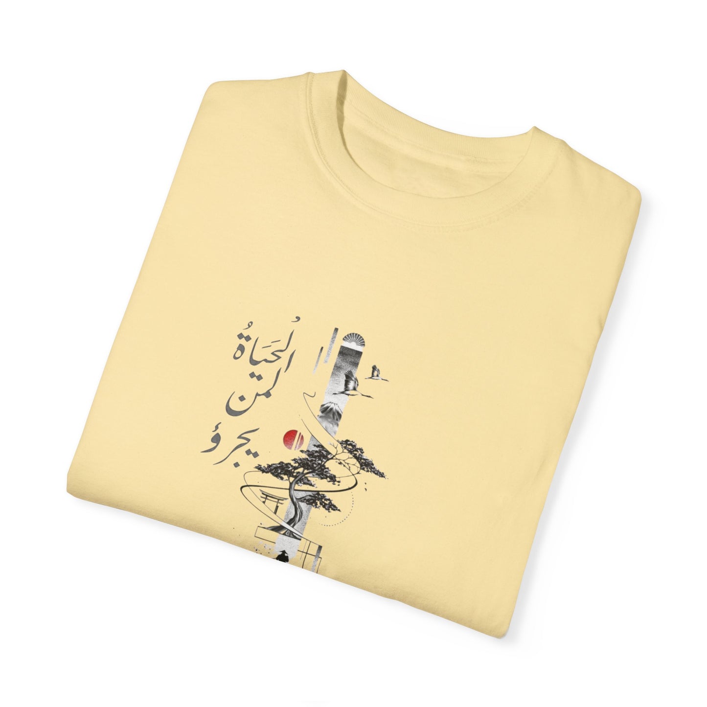 Japanese Art "Life is for those who dare" - Vintage Aesthetic Outfit Pullover, Oversized Boho Tshirt 30