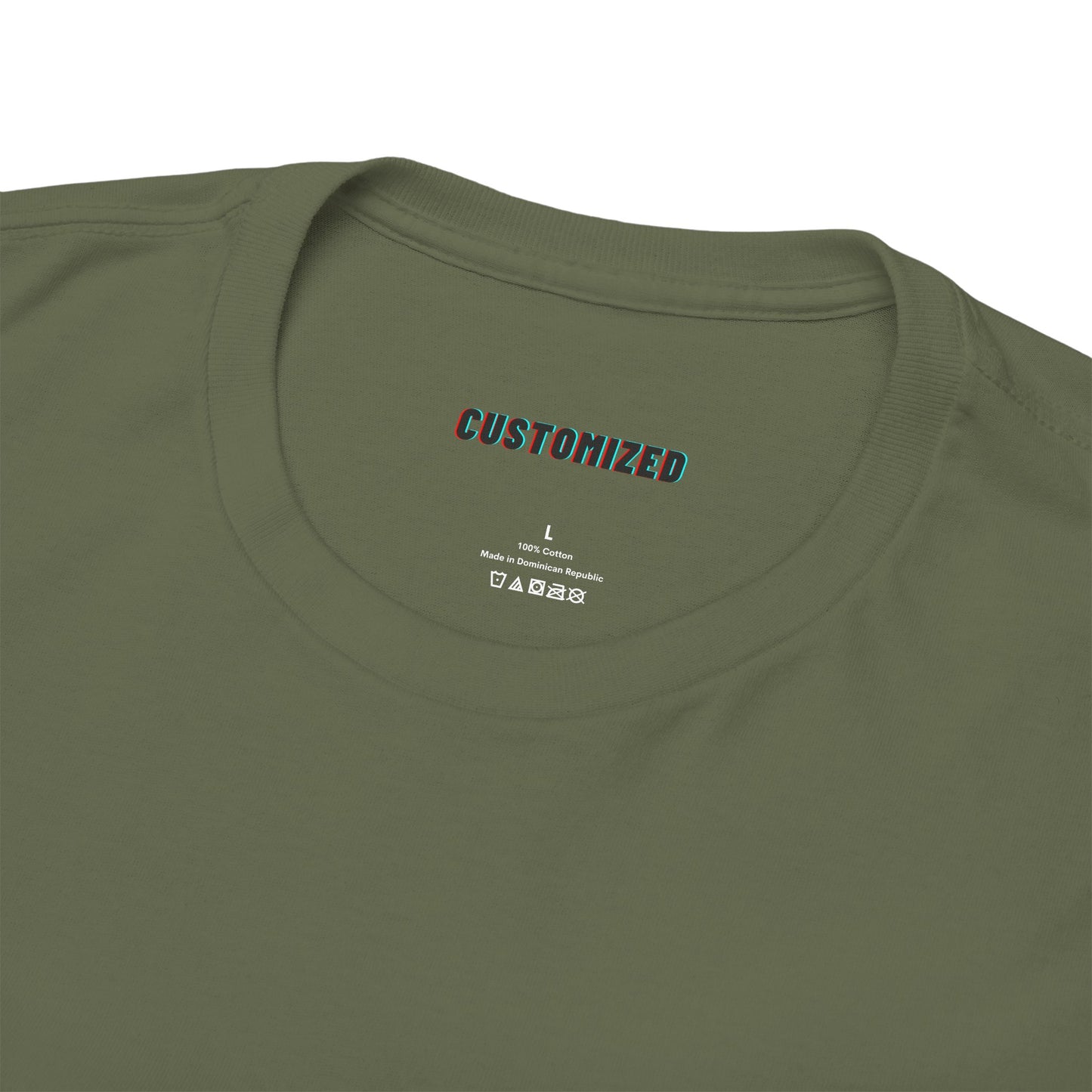 Stylish Personalized Unisex Heavy Cotton Tee made from organic cotton, perfect for all occasions and expressing creativity.