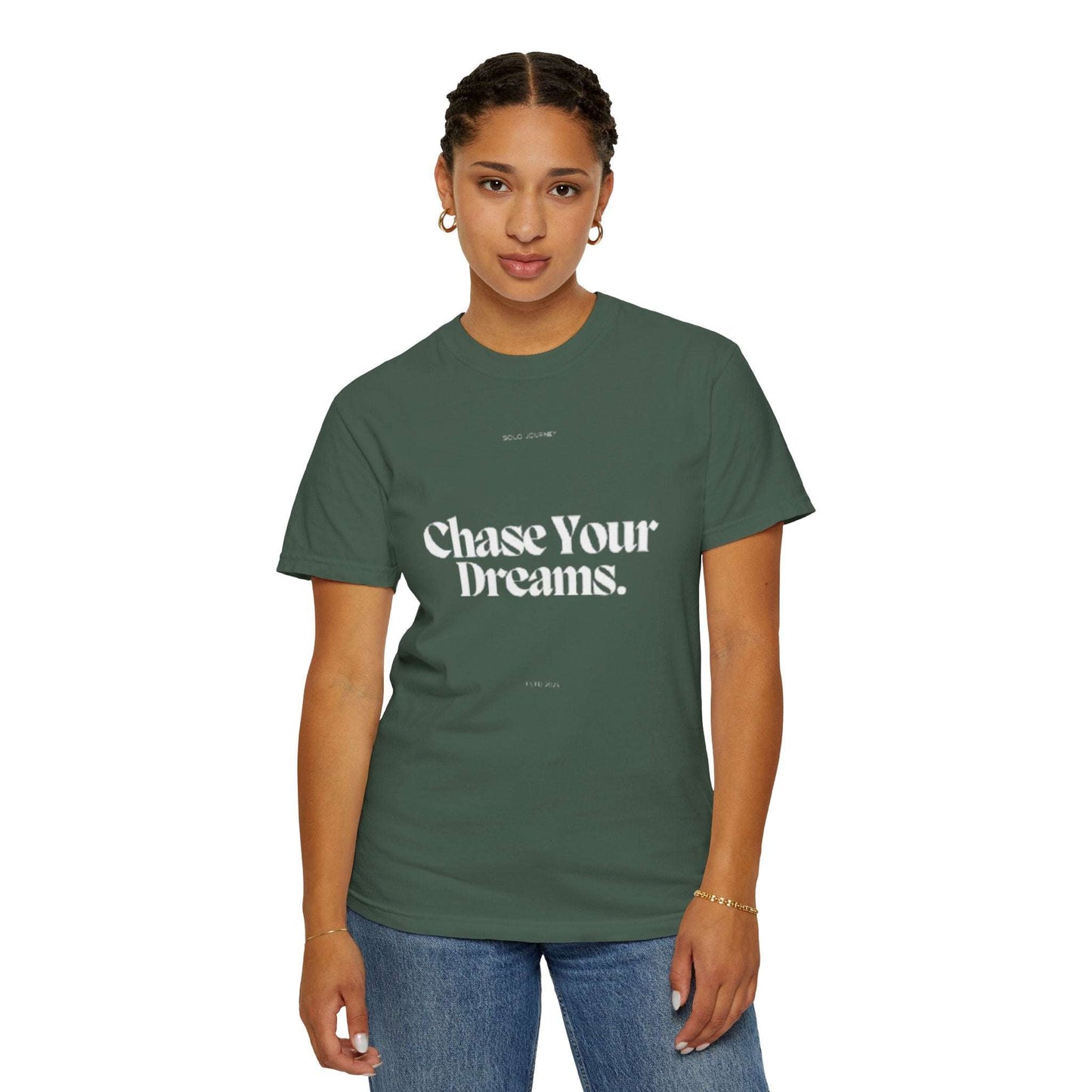 Chase your dreams - Vintage Aesthetic Outfit Pullover, Oversized Boho Our stylish Unisex Softstyle T-Shirt, designed for comfort and versatility. Crafted from high-quality, lightweight ring-spun cotton, this tee feels soft against the Solo JourneyWestern Graphic Shirt