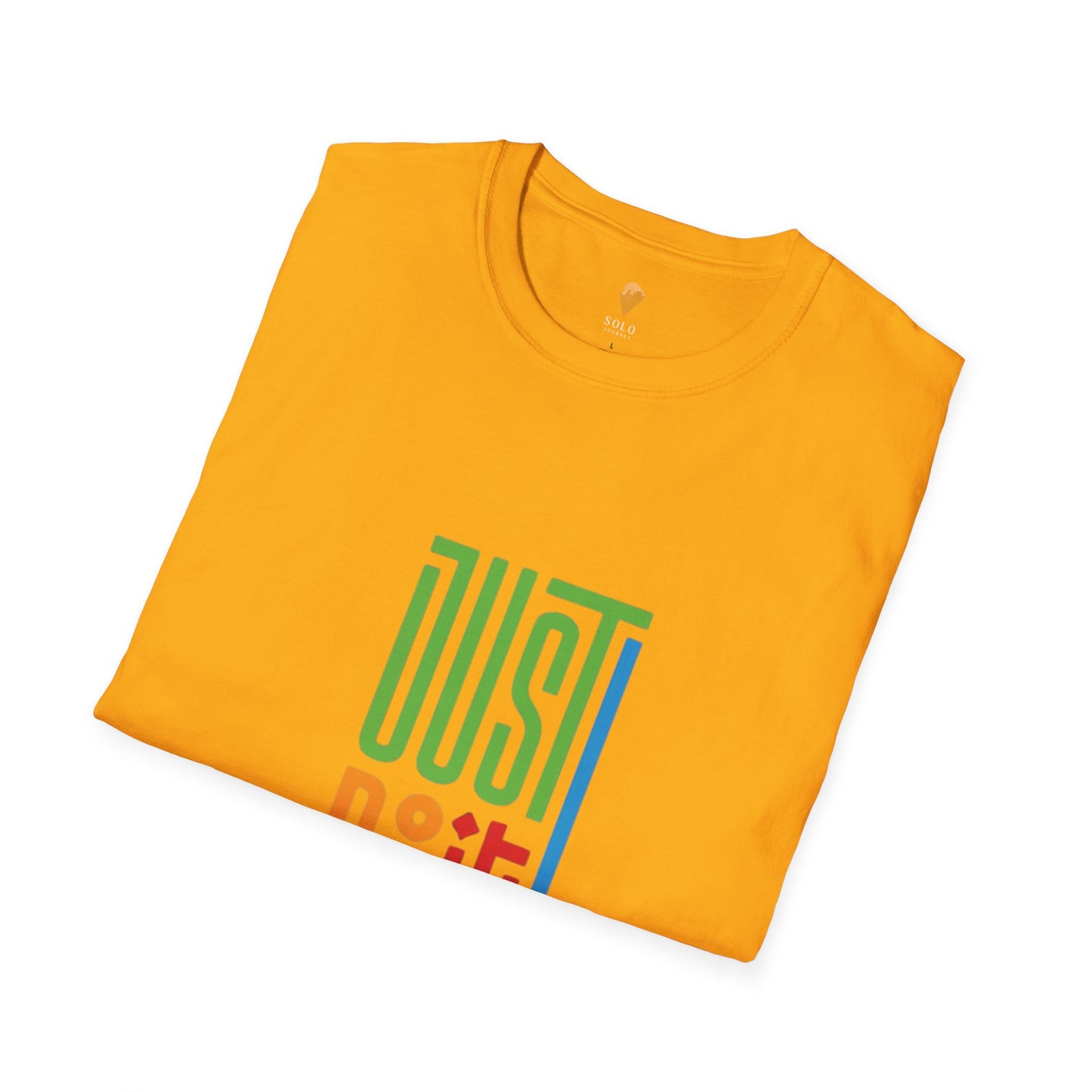 Colorful 'Just Do It' Unisex Softstyle T-Shirt - Motivational Tee for Everyday Wear