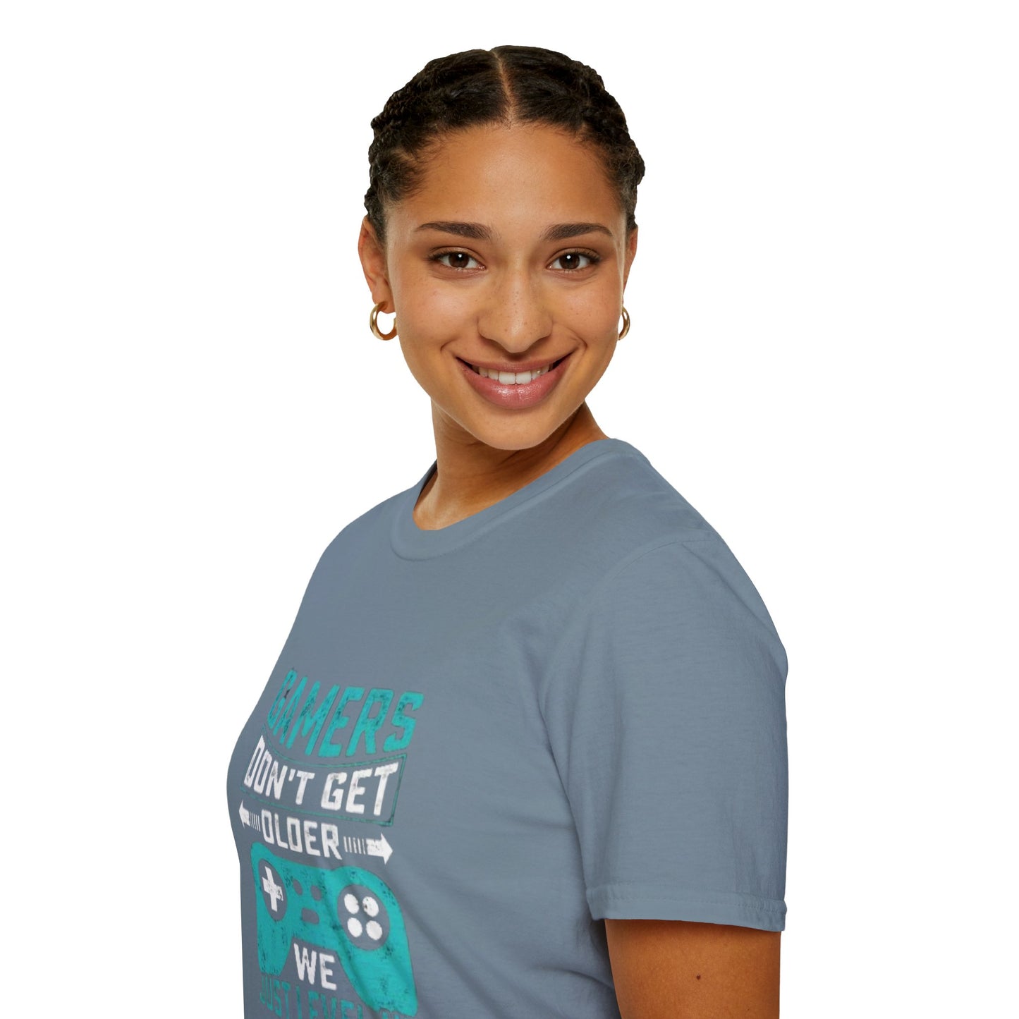 Unisex Organic Cotton Softstyle T-Shirt - Eco-Friendly, Comfortable, Stylish Casual Tee highlighting the pre-shrunk cotton construction for lasting fit and comfort.