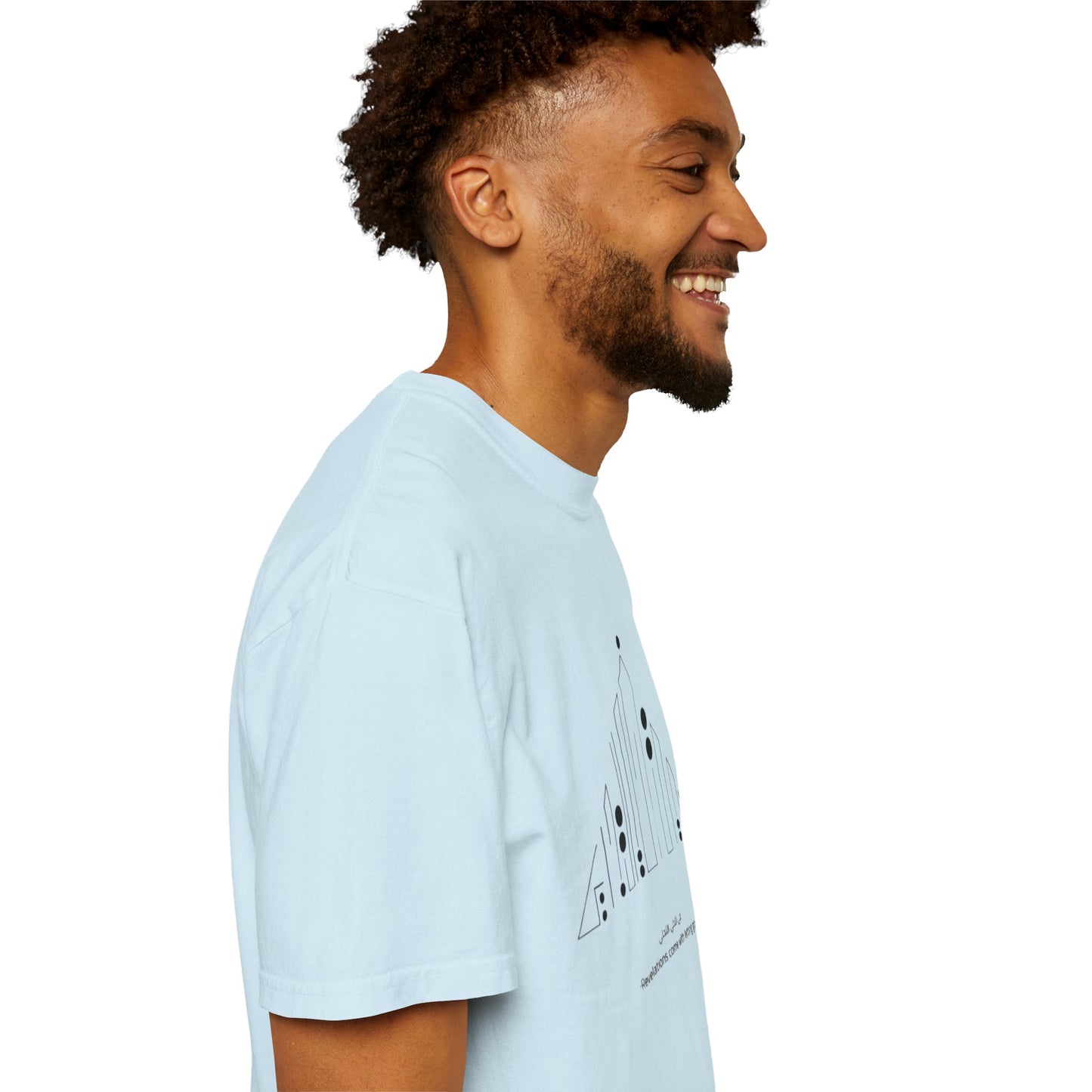 Model wearing the Vintage Aesthetic Oversized Boho T-Shirt at a festival, demonstrating its versatility and trendy vintage vibe.