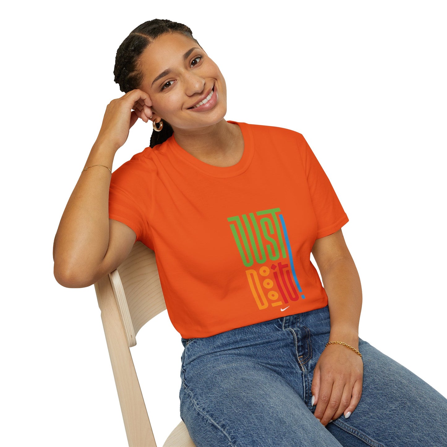 Colorful 'Just Do It' Unisex Softstyle T-Shirt - Motivational Tee for Everyday Wear