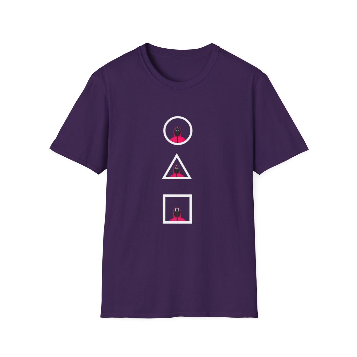Unisex Softstyle T-Shirt - Eco-Friendly 100% Cotton Minimalist Graphic Tee folded neatly, highlighting its quality and sustainability.