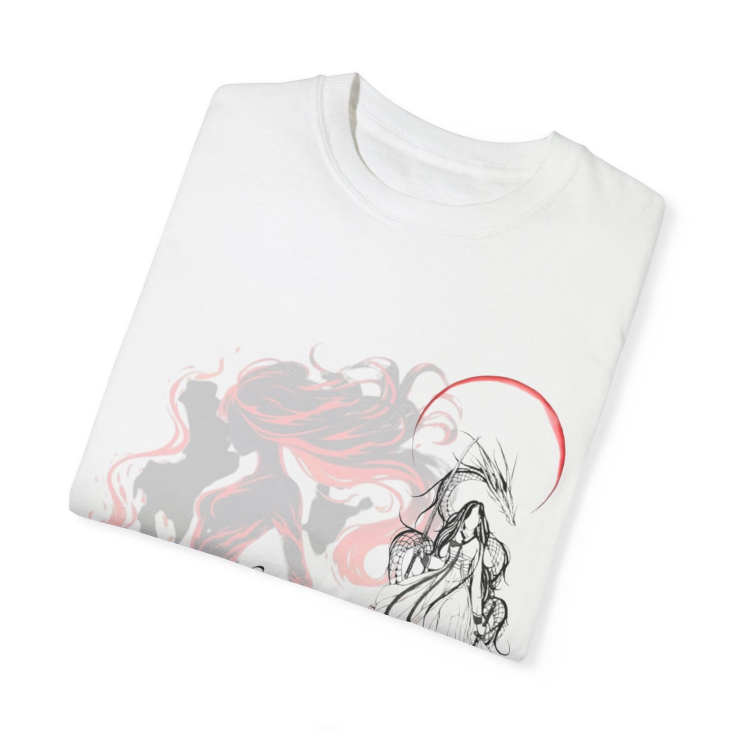 Pink Aurora Design - Unisex Garment-Dyed T-shirt