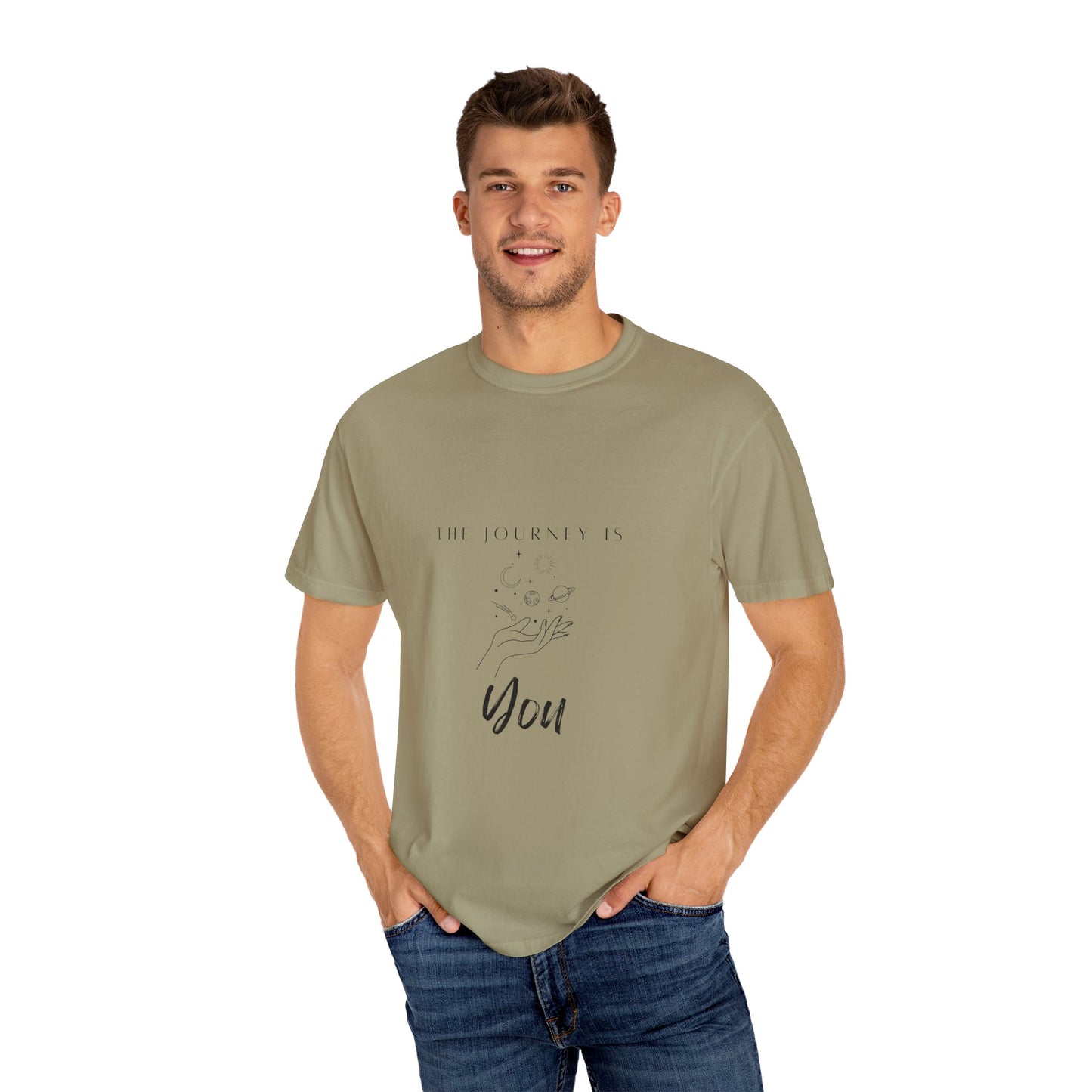 Different angles of the Vintage Aesthetic Oversized Boho T-Shirt Pullover - Eco-Friendly Organic Cotton Fashion highlighting its relaxed fit and soft fabric.