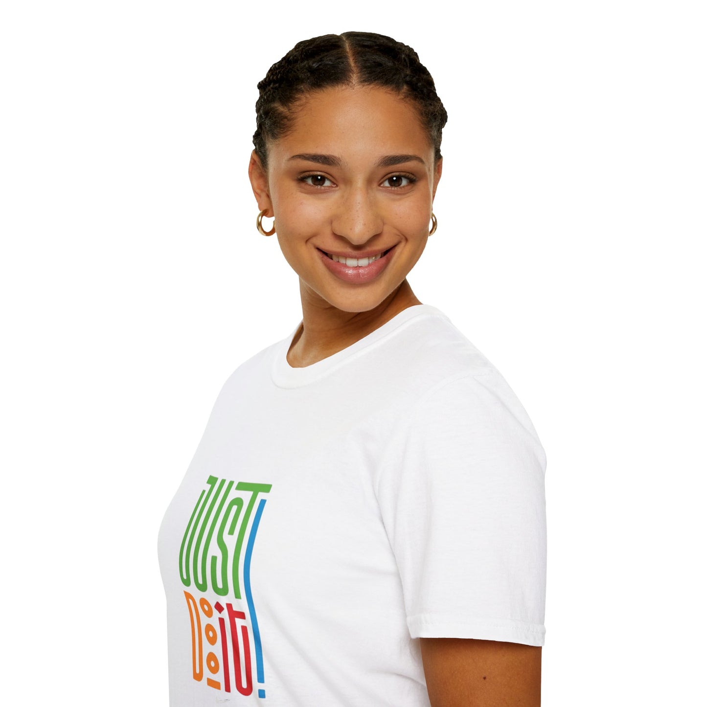Colorful 'Just Do It' Unisex Softstyle T-Shirt - Motivational Tee for Everyday Wear