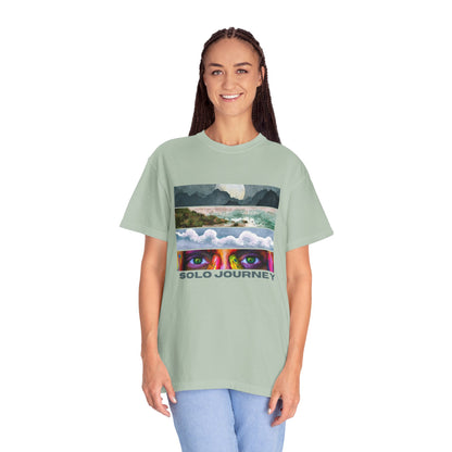 Solo Journeys Signature - Vintage Aesthetic Outfit, Oversized Boho Tshirt 07
