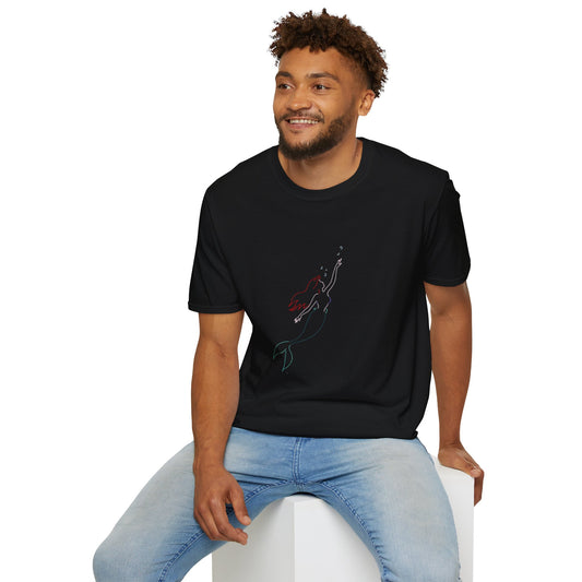 Unisex Softstyle T-Shirt in 100% Organic Cotton, showcasing lightweight, eco-friendly, and comfortable design.