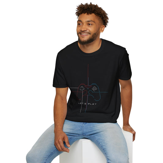 Unisex Organic Cotton Softstyle T-Shirt in a relaxed fit, made from lightweight, eco-friendly fabric, showcasing its versatility for casual or active wear.