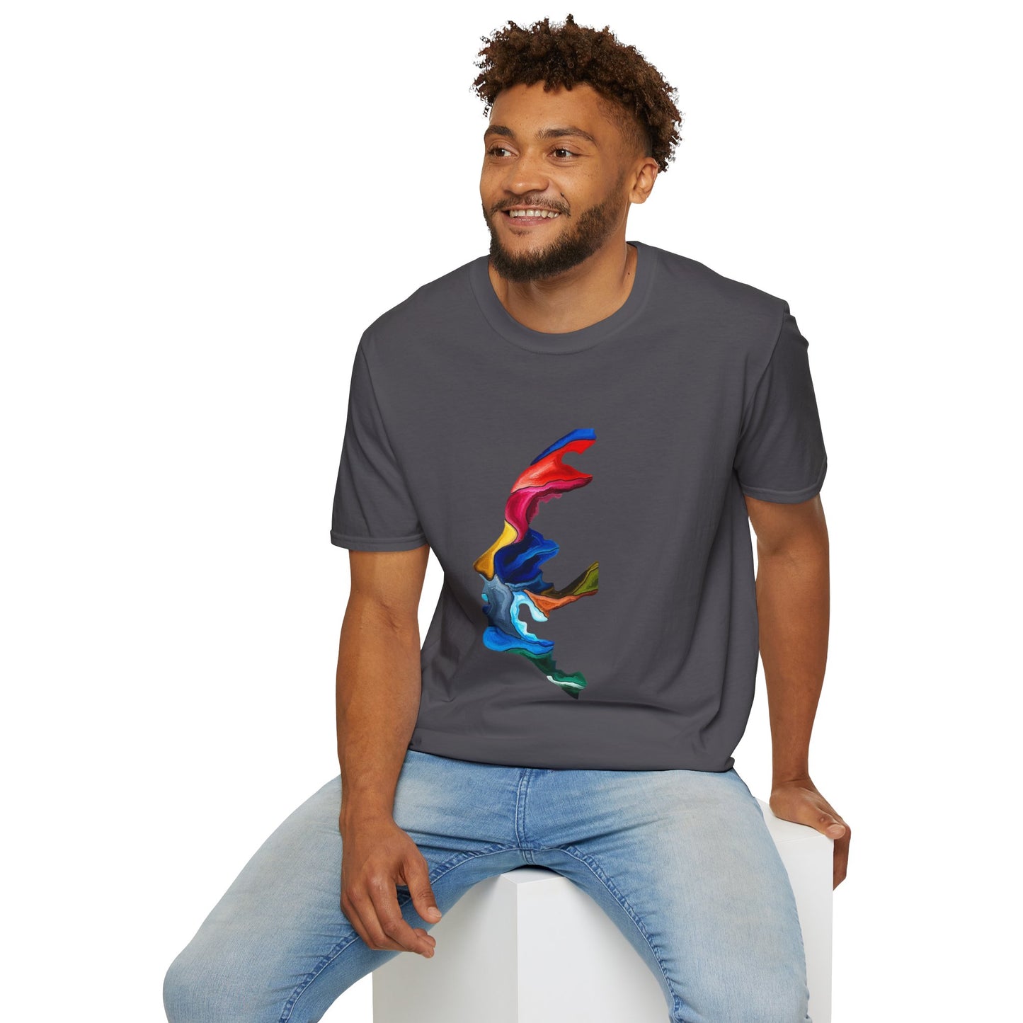 Face Art Masterpiece- Unisex Softstyle Sustainable T-Shirt