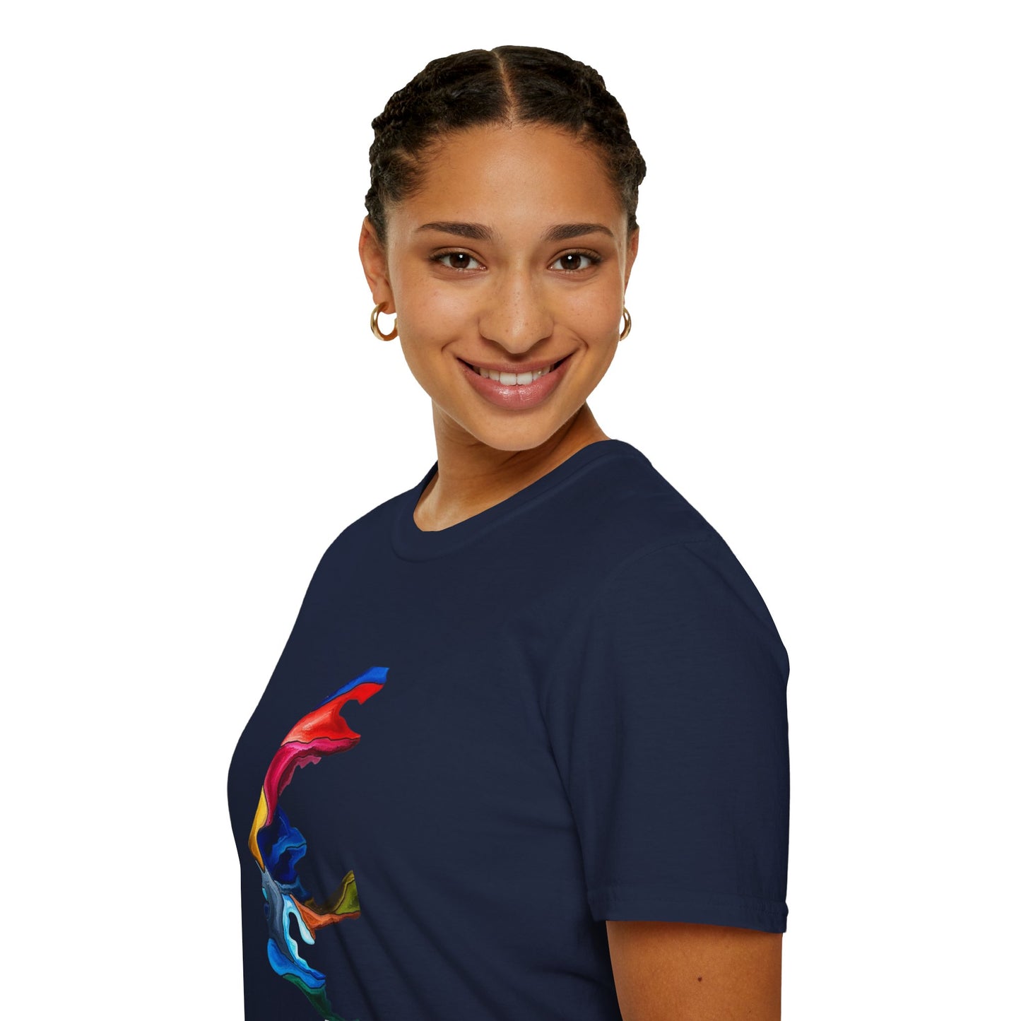 Face Art Masterpiece- Unisex Softstyle Sustainable T-Shirt