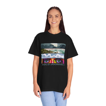 Solo Journeys Signature - Vintage Aesthetic Outfit, Oversized Boho Tshirt 07
