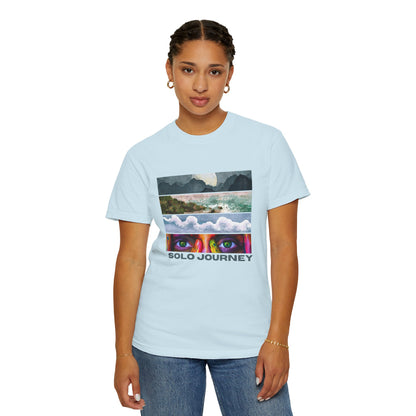 Solo Journeys Signature - Vintage Aesthetic Outfit, Oversized Boho Tshirt 07