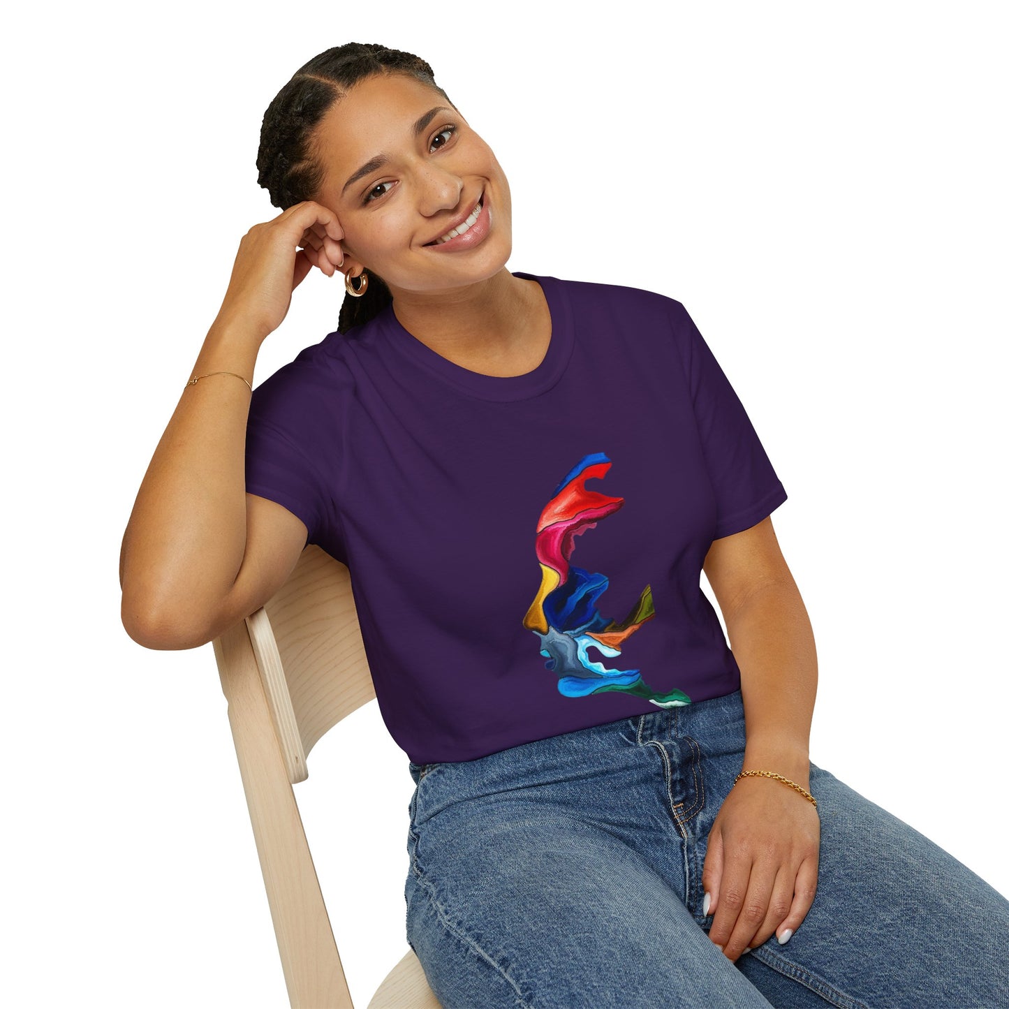 Face Art Masterpiece- Unisex Softstyle Sustainable T-Shirt