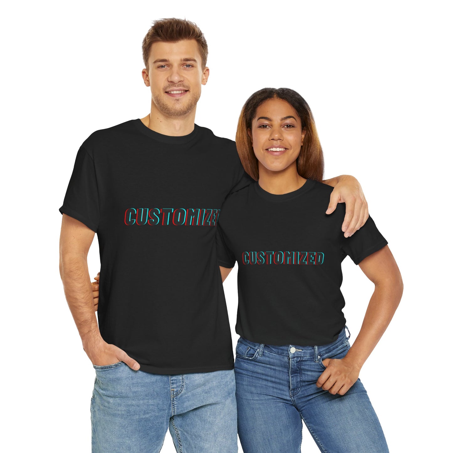 Personalized Unisex Heavy Cotton Tee - CUSTOMIZED Casual Wear