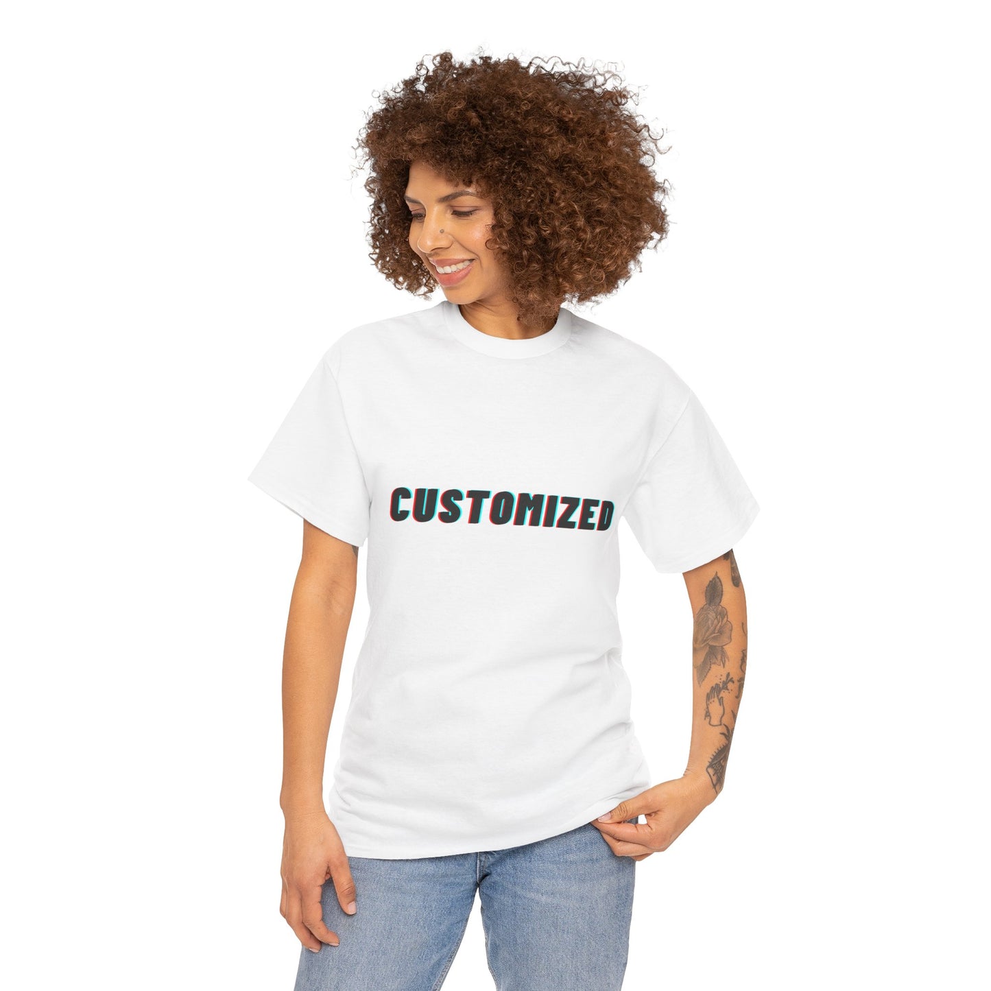 Personalized Unisex Heavy Cotton Tee - CUSTOMIZED Casual Wear