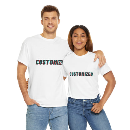 Personalized Unisex Heavy Cotton Tee - CUSTOMIZED Casual Wear