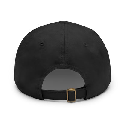 Creative Graphic Hat with Leather Patch