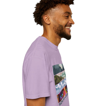 Solo Journeys Signature - Vintage Aesthetic Outfit, Oversized Boho Tshirt 07