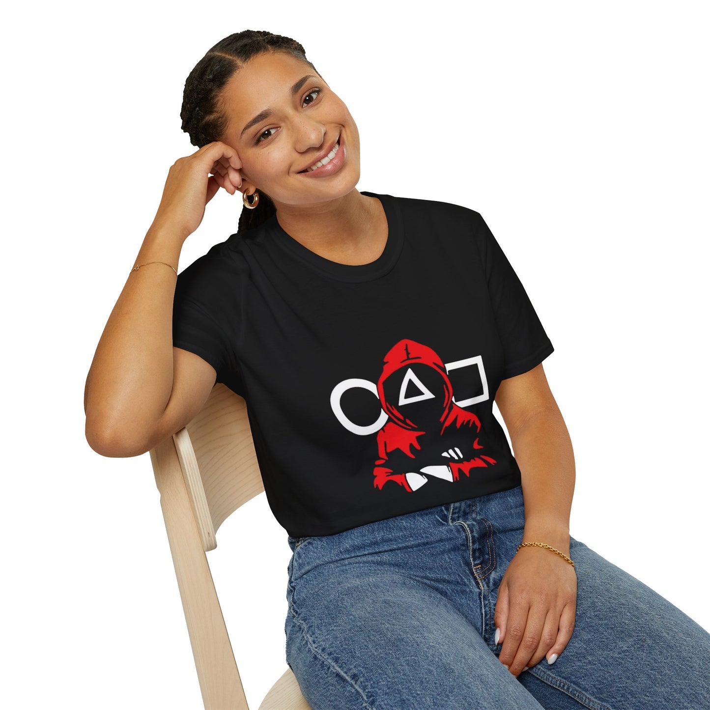 Unisex Organic Cotton Softstyle T-Shirt showcasing breathable and eco-friendly fabric, perfect for casual comfort.