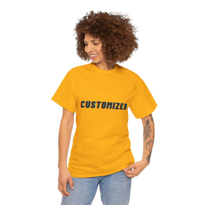 Personalized Unisex Heavy Cotton Tee - CUSTOMIZED Casual Wear