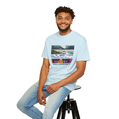 Solo Journeys Signature - Vintage Aesthetic Outfit, Oversized Boho Tshirt 07