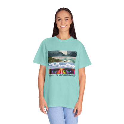 Solo Journeys Signature - Vintage Aesthetic Outfit, Oversized Boho Tshirt 07