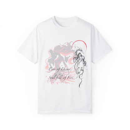 Pink Aurora Design - Unisex Garment-Dyed T-shirt