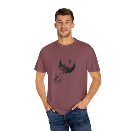 Once in a full moon - Spring Oversized Tshirt, Casual Boho Pullover for Women and Men