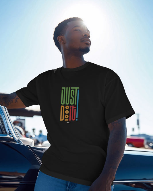 Colorful 'Just Do It' Unisex Softstyle T-Shirt - Motivational Tee for Everyday Wear