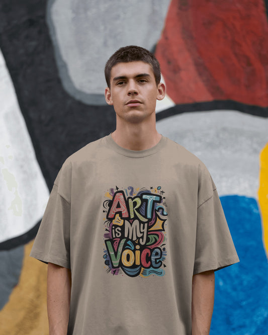 Expressive Art Is My Voice - Unisex Sustainable Graphic T-Shirt