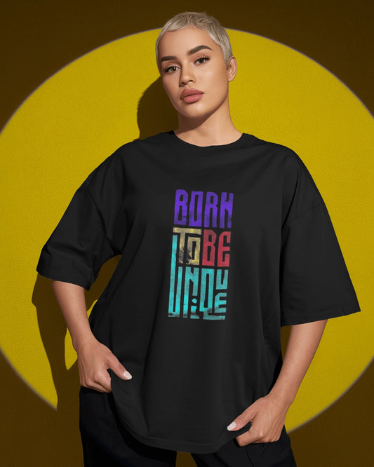 Born to Be Unique - Unisex Softstyle T-Shirt - Colorful Inspirational Tee