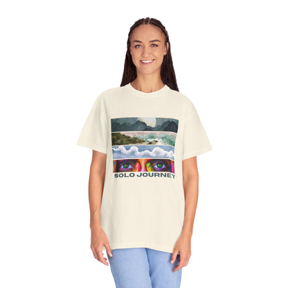 Solo Journeys Signature - Vintage Aesthetic Outfit, Oversized Boho Tshirt 07
