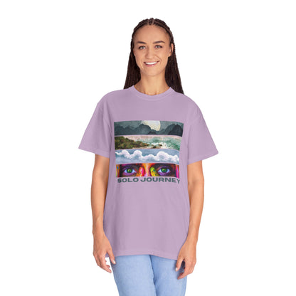 Solo Journeys Signature - Vintage Aesthetic Outfit, Oversized Boho Tshirt 07