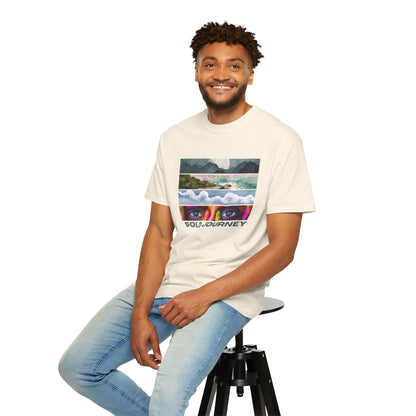 Solo Journeys Signature - Vintage Aesthetic Outfit, Oversized Boho Tshirt 07