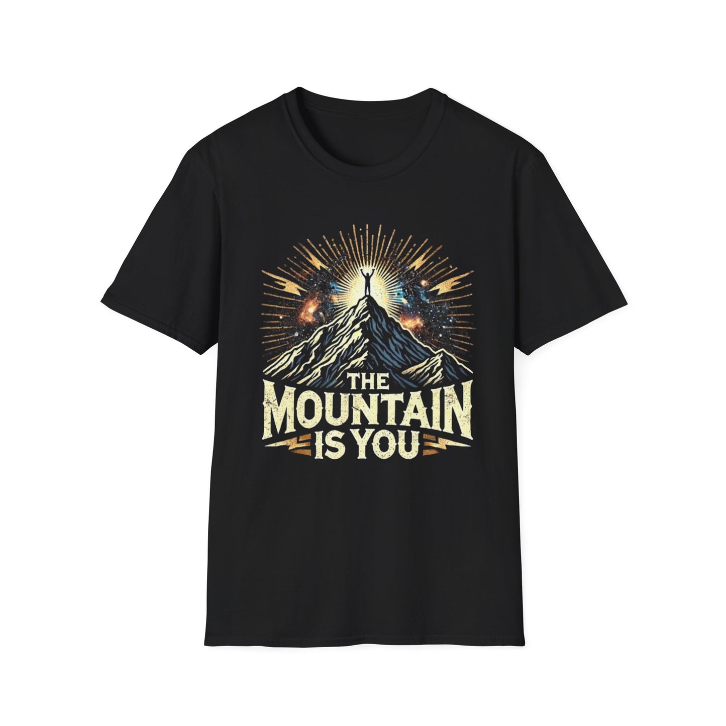 Motivational Mountain Graphic Tee, Outdoor Adventure Shirt, Hiking Gift, Inspirational Quote T-Shirt, Nature Lover Gift