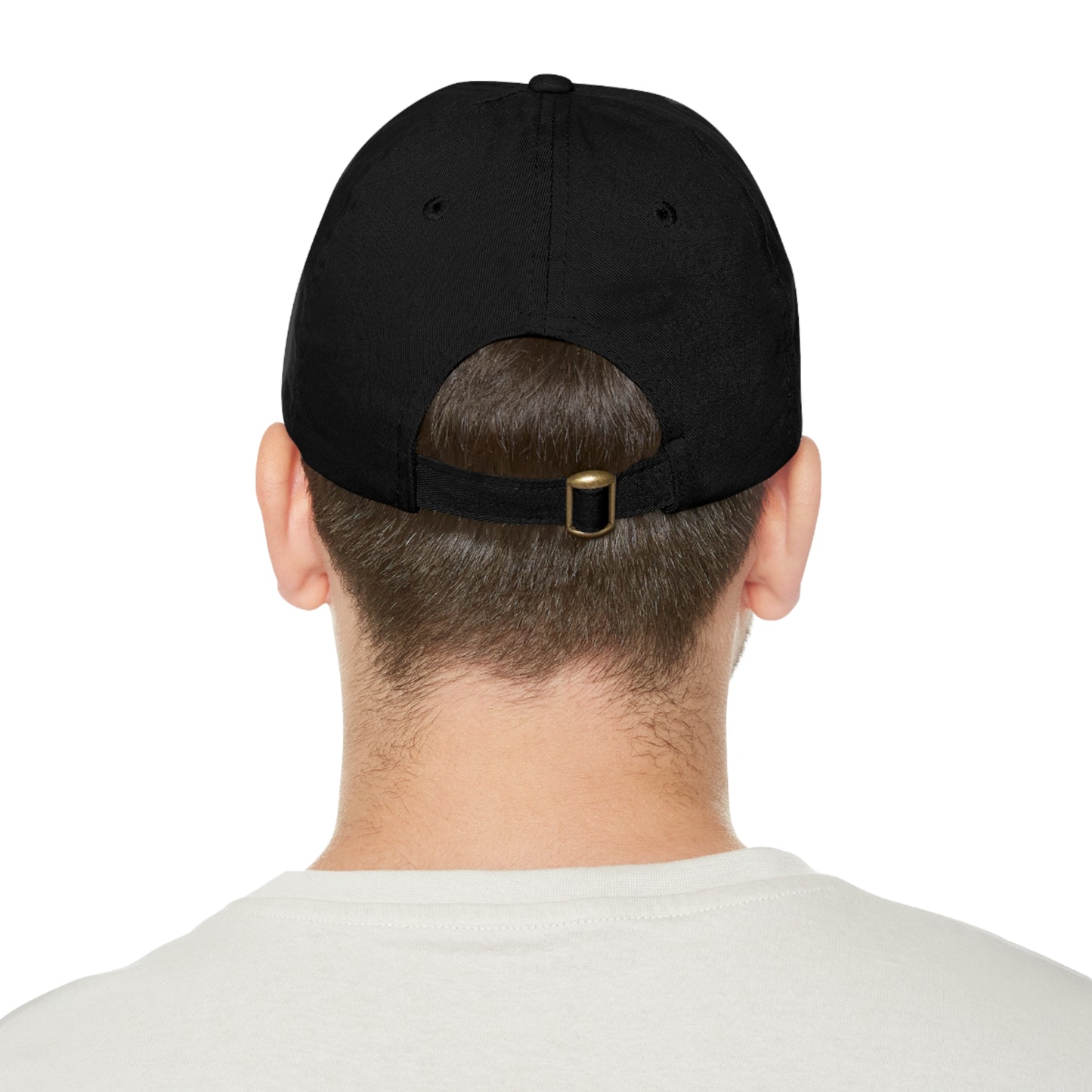 Creative Graphic Hat with Leather Patch