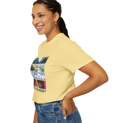 Solo Journeys Signature - Vintage Aesthetic Outfit, Oversized Boho Tshirt 07