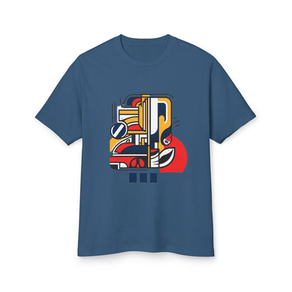 Rick and Morty Futuristic Hub by Solo Journey - Unisex Garment-Dyed Heavyweight Cotton Tee