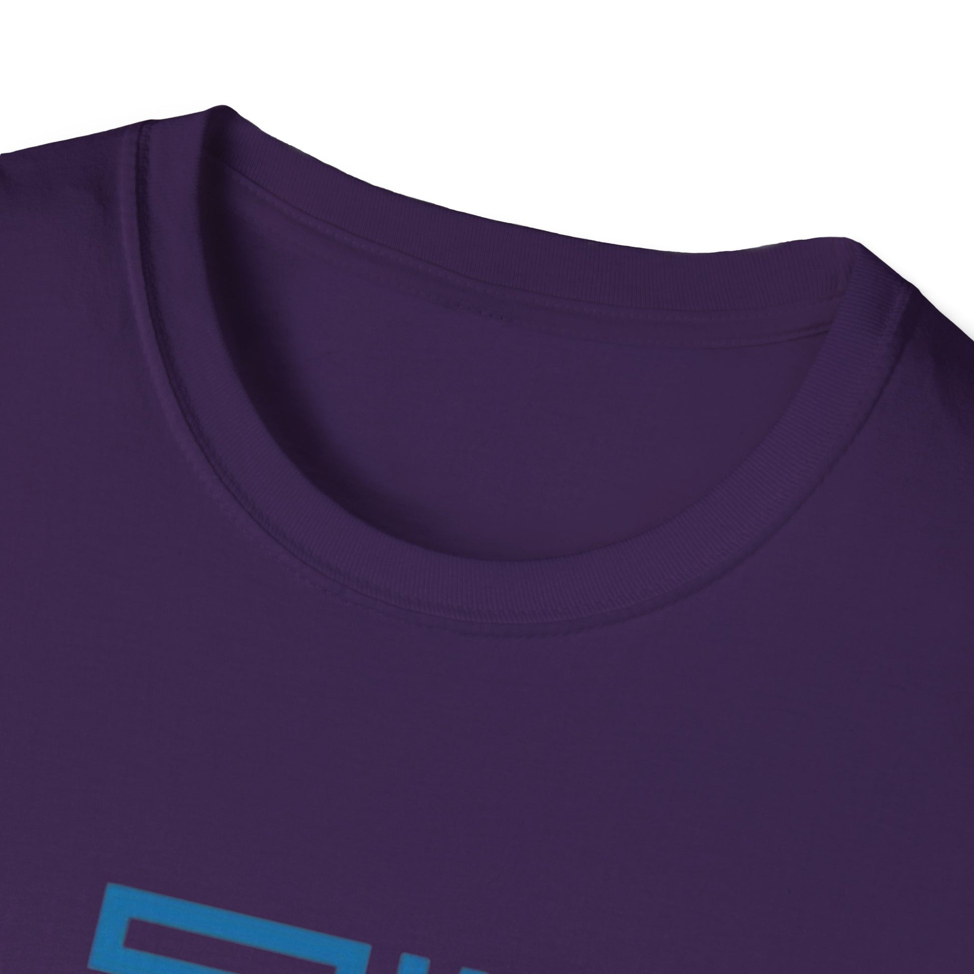 Close-up of the graphic on Our Time Has Value Unisex Softstyle T-Shirt, emphasizing its unique and stylish print.