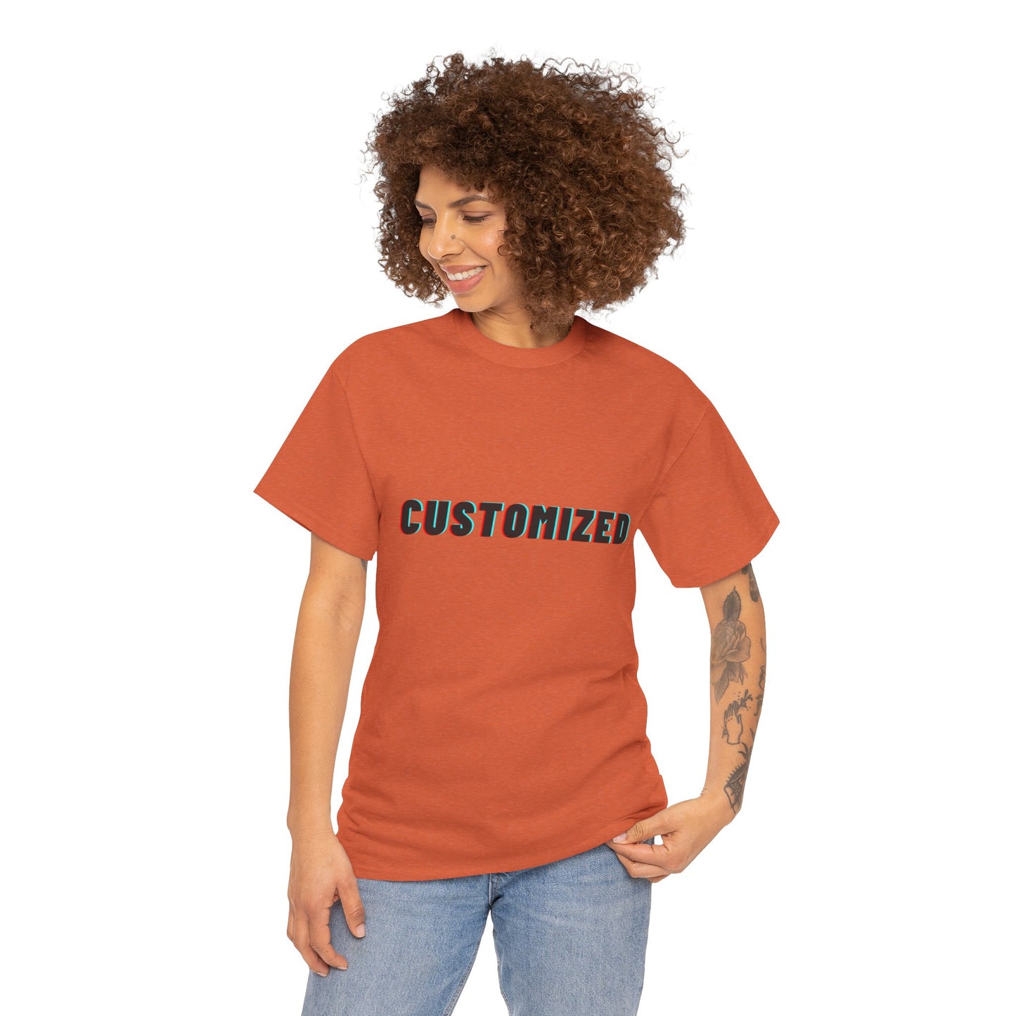 Personalized Unisex Heavy Cotton Tee - CUSTOMIZED Casual Wear