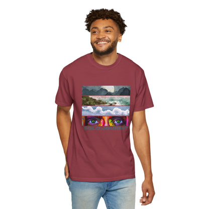 Solo Journeys Signature - Vintage Aesthetic Outfit, Oversized Boho Tshirt 07